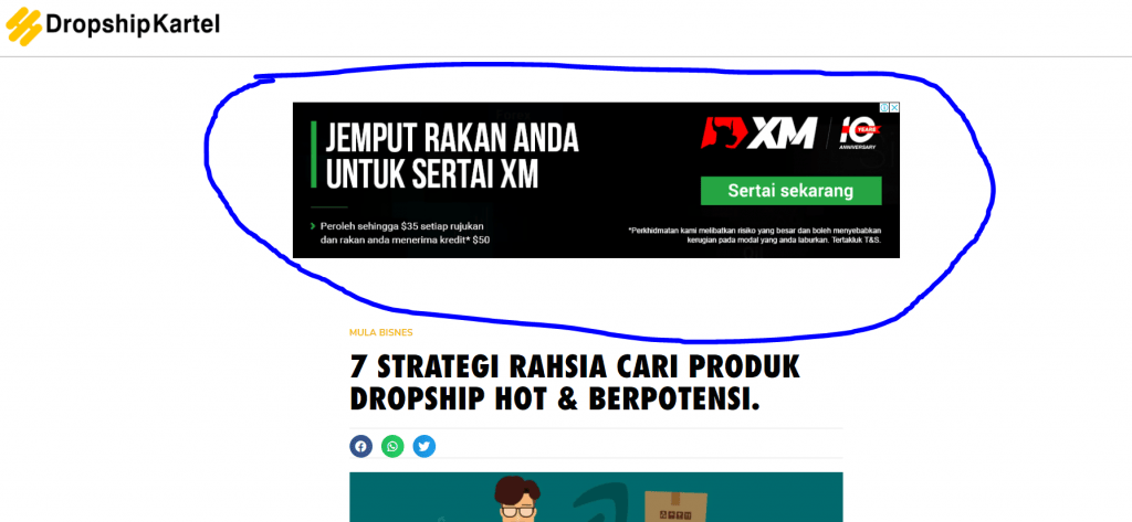 contoh iklan dari google adsense