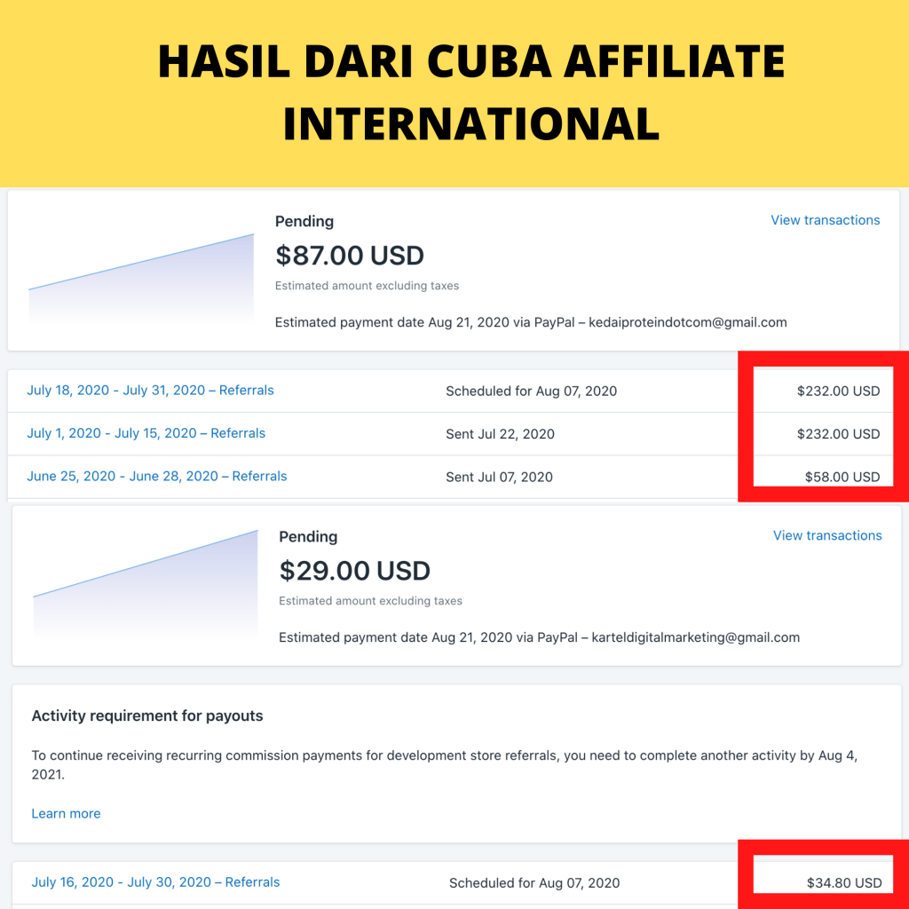 result affiliate USD