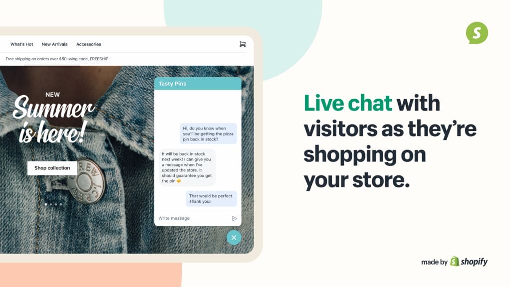 live chat features shopify malaysia