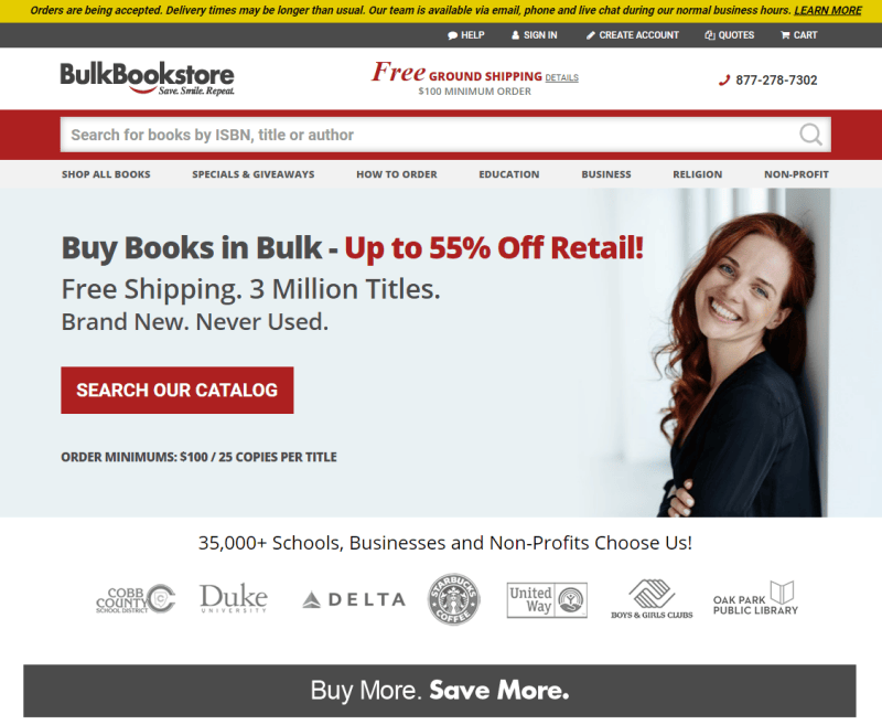 icp test page b2b ecommerce category bulkbookstore