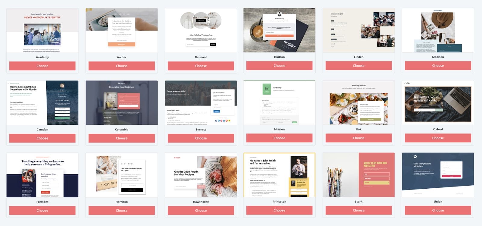 convertkit landing page and squeeze page template