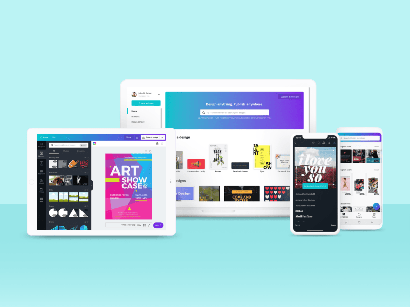 design anywhere with canva
