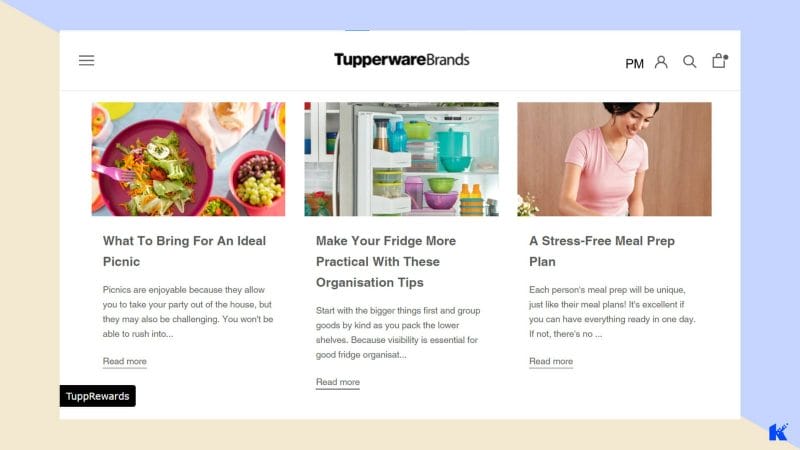 Design Store E commerce Yang Mantap tupperware barangan rumah household blog
